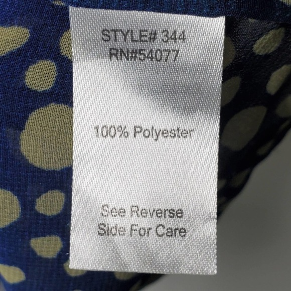 CAbi Bubble V-Neck Ombre Blouse Blue Size S - Picture 8 of 11